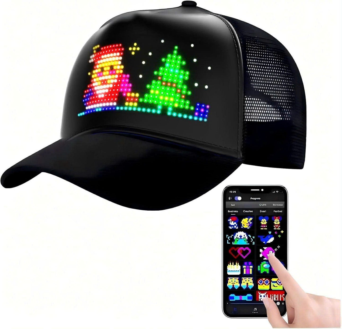Full-Color LED Hat with Bluetooth App