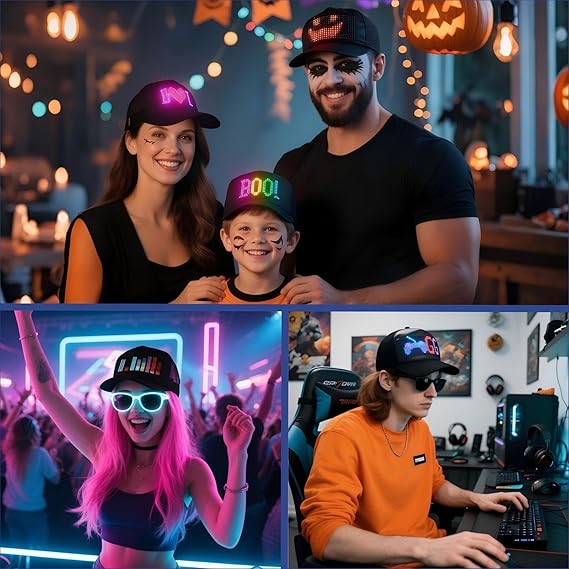 Full-Color LED Hat with Bluetooth App