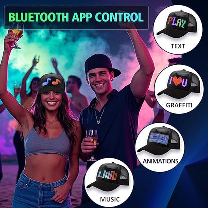 Full-Color LED Hat with Bluetooth App